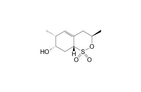 (1R*,3S*,4R*,2'R*)-3-Hydroxy-4-methyl-6-propyl-5-cyclohexene-1,2'-sultone