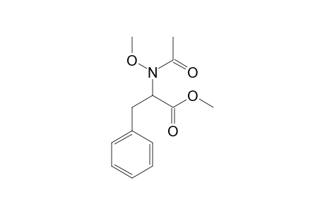 Phenylalanine, N-acetyl-N-methoxy-, methyl ester