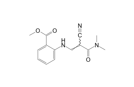 N-[2-cyano-2-(dimethylcarbamoyl)vinyl]anthranilic acid, methyl ester