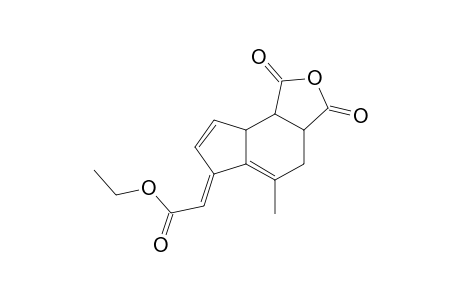 (5-Methyl-1,3-dioxo-1,3,3a,4,8a,8b-hexahydroindeno[4,5-c]furan-6-ylidene)acetic acid ethyl ester