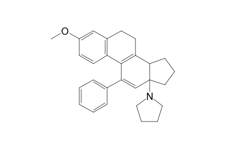 4-PHENYL-1-PYRROLIDINO-7-METHOXY-1,2,9,10-TETRAHYDRO-1,2-CYCLOPENTANOPHENANTHRENE