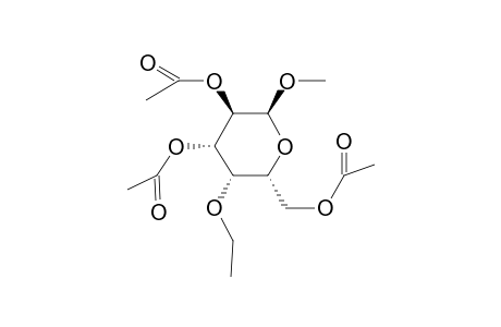 Methyl 2,3,6-tri-o-acetyl-4-o-ethyl-.alpha.-D-galactopyranoside