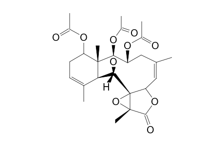 (1R*,2R*,3S*,5Z,7S*,8S*,9S*,10S*,11Z,14S*,17R*)-2,3,14-TRIACETOXY-8,17-EPOXY-9-HYDROXYBRIARA-5,11-DIEN-18-ONE