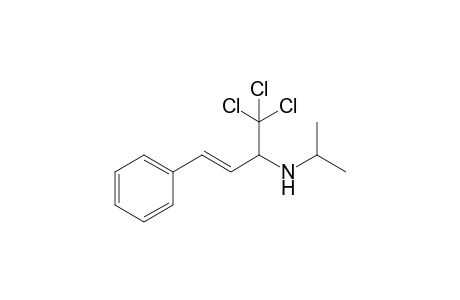 N-(4,4,4-Trichloro-1-phenylbut-1-en-3-yl)isopropylamine