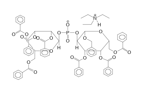 BENZYL 3,4,6-TRI-O-BENZOYL-2-O-(2,3,4,6-TETRA-O-BENZOYL-ALPHA-D-MANNOPYRANOSYLPHOSPHO)-BETA-D-GALACTOPYRANOSIDE, TRIETHYLAMMONIUM SALT