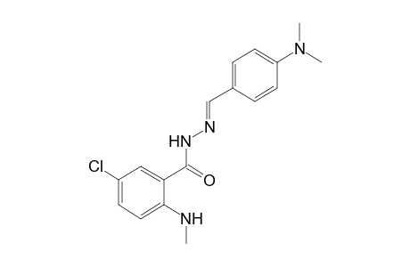 5-chloro-N-methylanthranilic acid, [p-(dimethylamino)benzylidene]hydrazide