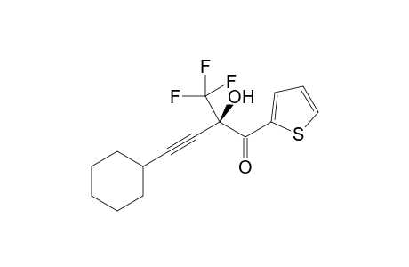 (R)-4-cyclohexyl-2-hydroxy-1-(thiophen-2-yl)-2-(trifluoromethyl)but-3-yn-1-one