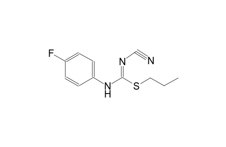 propyl N'-cyano-N-(4-fluorophenyl)imidothiocarbamate