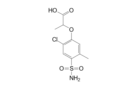 2-[(6-chloro-4-sulfamoyl-m-tolyl)oxy]propionic acid