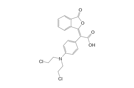 5-[{4'-[N.N-bis(Chloroethyl)amino]phenyl}-(hydroxycarbonyl)methylene]benzo[2,3-a]furan-2-one