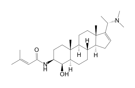 HOOKERIANAMIDE_J;(20-S)-20-(N,N-DIMETHYLAMINO)-3-BETA-(N-SENECOYLAMINO)-5-ALPHA-PREGN-16-EN-4-BETA-OL