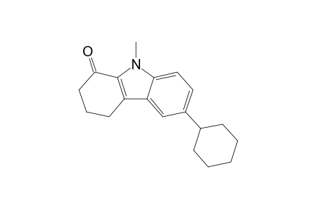 1,2,3,4-Tetrahydro-9-methyl-6-cyclohexyl-1-carbazolone
