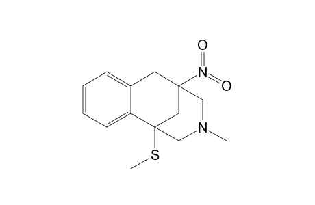 3-Methyl-1-methylsulfanyl-5-nitro-1,2,3,4,5,6-hexahydro-1,5-methano-3-benzoazocine