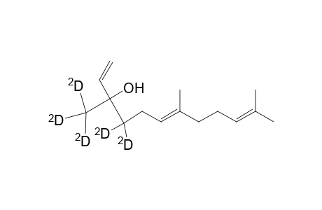 1,6,10-Dodecatrien-4,4-D2-3-ol, 7,11-dimethyl-3-(methyl-D3)-, (E)-(.+-.)-