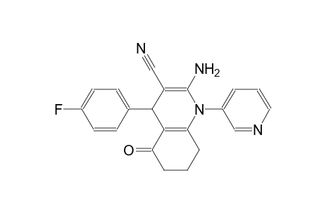 2-amino-4-(4-fluorophenyl)-5-oxo-1-(3-pyridinyl)-1,4,5,6,7,8-hexahydro-3-quinolinecarbonitrile