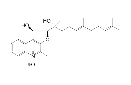 2-Methyl-1'-hydroxy-2'-(1"-hydroxy-1",5",9"-trimethyldeca-4",8"-dienyl)-furo[3,4-b]quinoline-N-Oxide