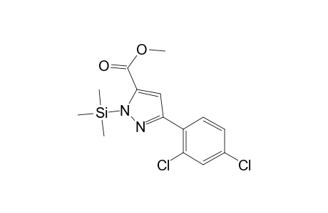 Methyl 3-(2,4-dichlorophenyl)-1H-pyrazole-5-carboxylate, tms derivative