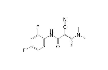 2-cyano-2',4'-difluoro-3-(dimethylamino)crotonanilide