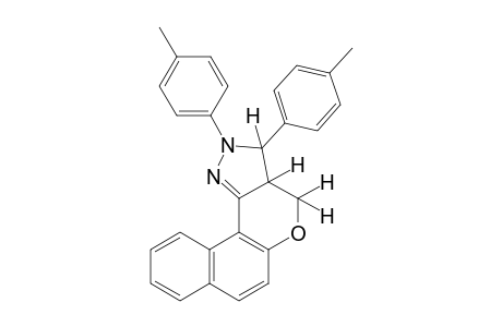 2,3-di-p-tolyl-2,3,3a,4-tetrahydronaphtho[1',2':5,6]pyrano[4,3-c]pyrazole