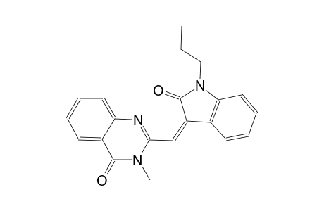 4(3H)-quinazolinone, 2-[(Z)-(1,2-dihydro-2-oxo-1-propyl-3H-indol-3-ylidene)methyl]-3-methyl-