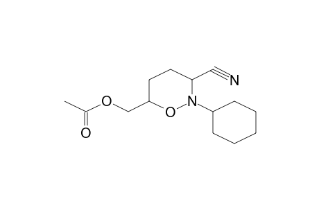 Acetic acid, 3-cyano-2-cyclohexyl-[1,2]oxazinan-6-ylmethyl ester
