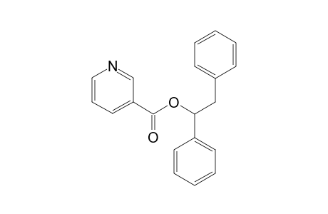 1,2-diphenylethyl nicotinate