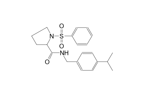 1-Benzenesulfonyl-pyrrolidine-2-carboxylic acid 4-isopropyl-benzylamide