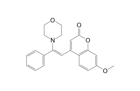 (E)-7-Methoxy-4-(2-morpholino-2-phenylvinyl)-2H-chromen-2-one