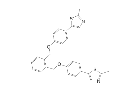 5-(4-(2-((4-(2-Methylthiazol-5-yl)phenoxy)methyl)benzyloxy)phenyl)-2-methylthiazole