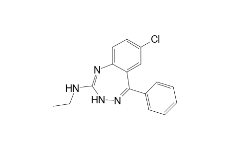 3H-1,3,4-Benzotriazepin-2-amine, 7-chloro-N-ethyl-5-phenyl-