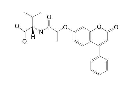 (2S)-2-[2-(2-keto-4-phenyl-chromen-7-yl)oxypropanoylamino]-3-methyl-butyric acid