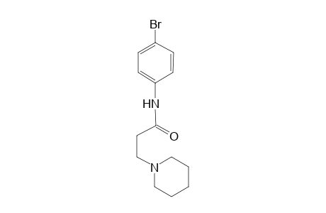 1-piperidinepropanamide, N-(4-bromophenyl)-