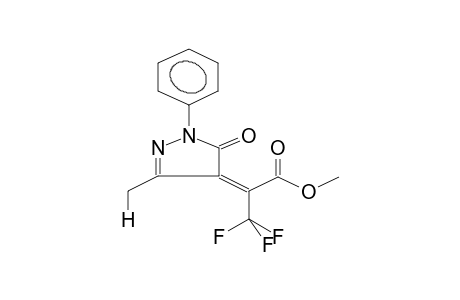 methyl (2E)-3,3,3-trifluoro-2-(3-methyl-5-oxo-1-phenyl-1,5-dihydro-4H-pyrazol-4-ylidene)propanoate