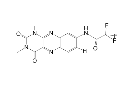 2,2,2-trifluoro-N-(1,3,9-trimethyl-2,4-dioxo-1,2,3,4-tetrahydrobenzo[g]pteridin-8-yl)acetamide