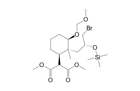 DIMETHYL-(1'R*,2'R*,2''S*,3'R*)-[2'-(3''-BrOMO-2''-TRIMETHYLSILYLOXYPROPYL)-3'-METHOXYMETHYLOXY-2'-METHYLCYClOHEXYL]-MALONATE