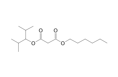 Malonic acid, 2,4-dimethylpent-3-yl hexyl ester