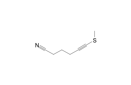 6-(Methylthio)hex-5-ynenitrile