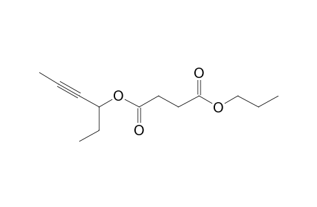 Succinic acid, hex-4-yn-3-yl propyl ester