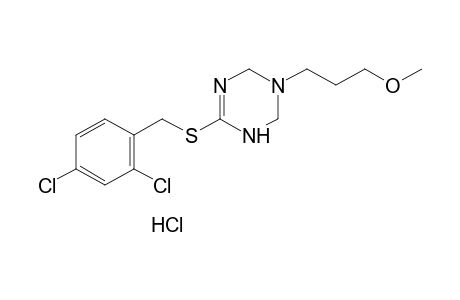 6-[(2,4-dichlorobenzyl)thio]-3-(3-methoxypropyl)-1,2,3,4-tetrahydro-s-triazine, monohydrochloride