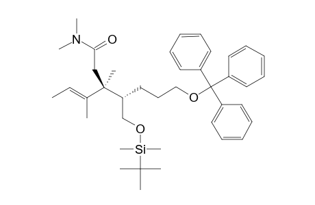 (3S,4S)-3-[(E)-but-2-en-2-yl]-4-[[tert-butyl(dimethyl)silyl]oxymethyl]-N,N,3-trimethyl-7-(triphenylmethyl)oxy-heptanamide