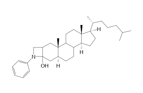 Cholest-2-eno[2,3-b]azet-3(2H)-ol, 1',4'-dihydro-1'-phenyl-, (5.alpha.)-