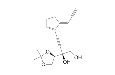 2(S)-2-[(4R)-2,2-Dimethyl-1,3-dioxolan-4-yl]-4[(5E)-5-(2-propynylidene)-1-cyclopenten-1-yl]-3-butyn-1,2-diol