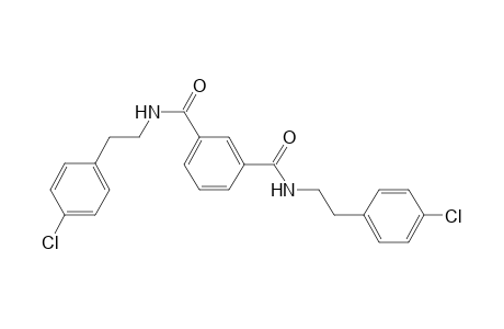 1-N,3-N-bis[2-(4-chlorophenyl)ethyl]benzene-1,3-dicarboxamide