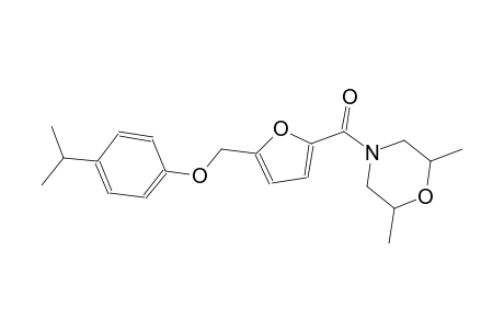 4-{5-[(4-isopropylphenoxy)methyl]-2-furoyl}-2,6-dimethylmorpholine