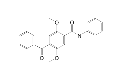 Benzamide, 4-benzoyl-2,5-dimethoxy-N-(2-tolyl)-