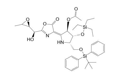 4-[(3R,4R,5S)-3-Acetoxy-5-(tert-butyldiphenylsiloxy)methyl-4-(triethylsiloxy)pyrrolidin-2-ylidene]-2-[(1S,2S)-2,3-epoxy-1-hydroxy-3-methylpropyl]-4H-oxazol-5-one