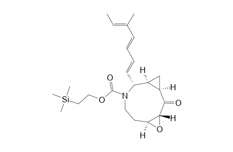 (1R*,2S*,3R*,5S*,9R*(1E,3E,5E),10S*)-(+-)-9-(5-Methyl-1,3,5-heptatrienyl)-2-oxo-4-oxa-8-azatricyclo[8.1.0.0(3,5)]undecane-8-carboxylic acid 2-(trimethylsilyl)ethyl ester