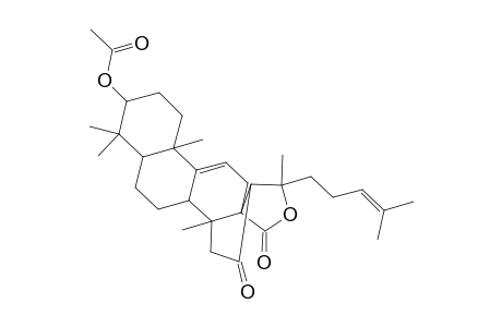 Lanosta-9(11),25-dien-18-oic acid, 3-(acetyloxy)-20-hydroxy-16-oxo-, .gamma.-lactone, (3.beta.)-
