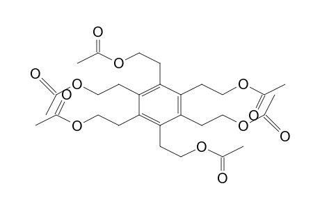 2-(2,3,4,5,6-Pentakis[2-(acetyloxy)ethyl]phenyl)ethyl acetate