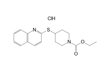 ethyl 4-(2-quinolinylsulfanyl)-1-piperidinecarboxylate hydrochloride